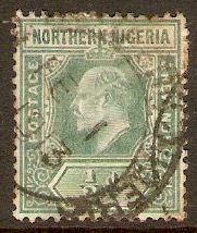 Northern Nigeria 1910 d Green. SG28.